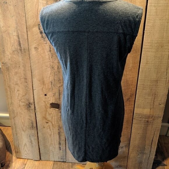 J.Crew Drapey Knit Dress size medium grey Heather - Picture 3 of 5